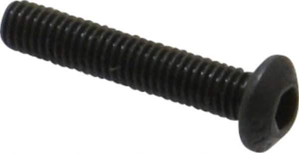 Value Collection - M3x0.50 Metric Coarse Hex Socket Drive, Button Screw - Grade 12.9 Alloy Steel, Black Oxide Finish, Fully Threaded, 16mm Length Under Head - Eagle Tool & Supply