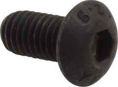 Value Collection - M5x0.80 Metric Coarse Hex Socket Drive, Button Screw - Grade 12.9 Alloy Steel, Black Oxide Finish, Fully Threaded, 10mm Length Under Head - Eagle Tool & Supply