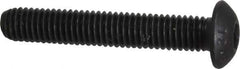 Value Collection - M5x0.80 Metric Coarse Hex Socket Drive, Button Screw - Grade 12.9 Alloy Steel, Black Oxide Finish, Fully Threaded, 30mm Length Under Head - Eagle Tool & Supply