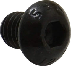 Value Collection - M8x1.25 Metric Coarse Hex Socket Drive, Button Screw - Grade 12.9 Alloy Steel, Black Oxide Finish, Fully Threaded, 10mm Length Under Head - Eagle Tool & Supply