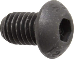 Value Collection - M8x1.25 Metric Coarse Hex Socket Drive, Button Screw - Grade 12.9 Alloy Steel, Black Oxide Finish, Fully Threaded, 12mm Length Under Head - Eagle Tool & Supply
