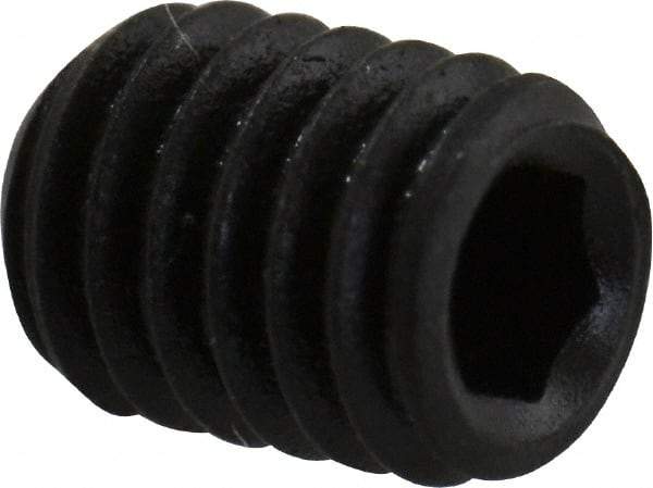 Value Collection - M3x0.50 Metric Coarse, 4mm OAL, Cup Point Set Screw - Grade 14.9 (45H) Alloy Steel, 1.5mm Key - Eagle Tool & Supply