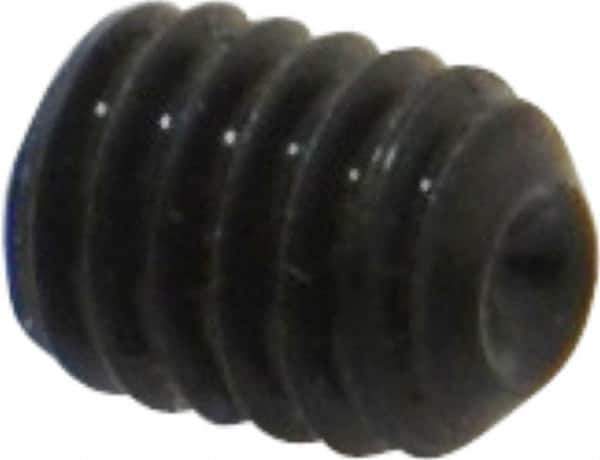 Value Collection - M4x0.70 Metric Coarse, 5mm OAL, Cup Point Set Screw - Grade 14.9 (45H) Alloy Steel, 2mm Key - Eagle Tool & Supply
