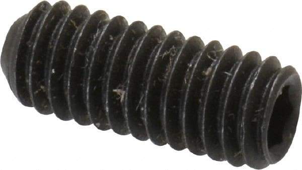 Value Collection - M4x0.70 Metric Coarse, 10mm OAL, Cup Point Set Screw - Grade 14.9 (45H) Alloy Steel, 2mm Key - Eagle Tool & Supply