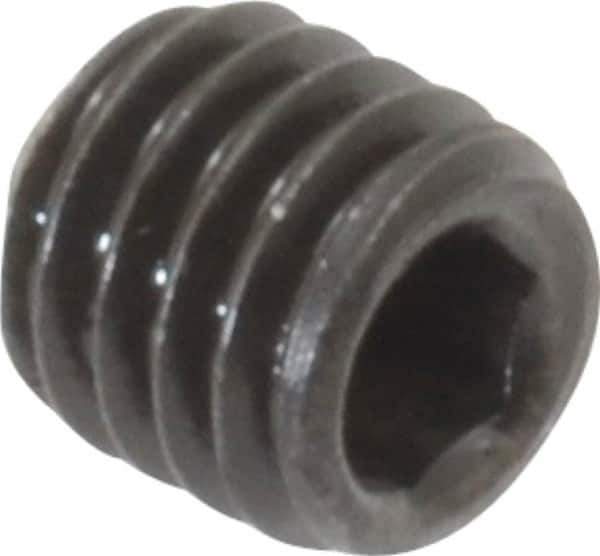 Value Collection - M5x0.80 Metric Coarse, 5mm OAL, Cup Point Set Screw - Grade 14.9 (45H) Alloy Steel, 2.5mm Key - Eagle Tool & Supply