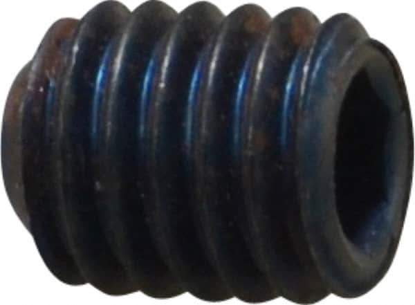 Value Collection - M5x0.80 Metric Coarse, 6mm OAL, Cup Point Set Screw - Grade 14.9 (45H) Alloy Steel, 2.5mm Key - Eagle Tool & Supply