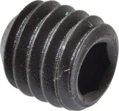 Value Collection - M6x1.00 Metric Coarse, 6mm OAL, Cup Point Set Screw - Grade 14.9 (45H) Alloy Steel, 3mm Key - Eagle Tool & Supply