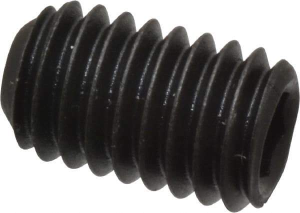 Value Collection - M6x1.00 Metric Coarse, 10mm OAL, Cup Point Set Screw - Grade 14.9 (45H) Alloy Steel, 3mm Key - Eagle Tool & Supply