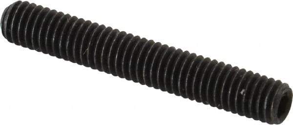 Value Collection - M6x1.00 Metric Coarse, 40mm OAL, Cup Point Set Screw - Grade 14.9 (45H) Alloy Steel, 3mm Key - Eagle Tool & Supply