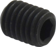 Value Collection - M8x1.25 Metric Coarse, 10mm OAL, Cup Point Set Screw - Grade 14.9 (45H) Alloy Steel, 4mm Key - Eagle Tool & Supply