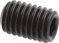 Value Collection - M8x1.25 Metric Coarse, 12mm OAL, Cup Point Set Screw - Grade 14.9 (45H) Alloy Steel, 4mm Key - Eagle Tool & Supply
