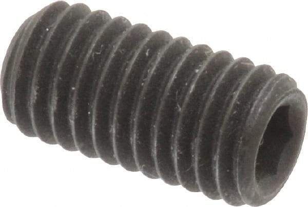 Value Collection - M8x1.25 Metric Coarse, 16mm OAL, Cup Point Set Screw - Grade 14.9 (45H) Alloy Steel, 4mm Key - Eagle Tool & Supply