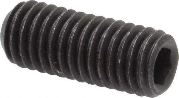Value Collection - M8x1.25 Metric Coarse, 20mm OAL, Cup Point Set Screw - Grade 14.9 (45H) Alloy Steel, 4mm Key - Eagle Tool & Supply
