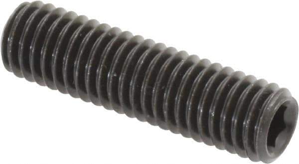 Value Collection - M8x1.25 Metric Coarse, 30mm OAL, Cup Point Set Screw - Grade 14.9 (45H) Alloy Steel, 4mm Key - Eagle Tool & Supply