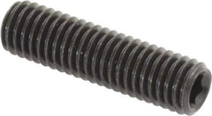 Value Collection - M8x1.25 Metric Coarse, 30mm OAL, Cup Point Set Screw - Grade 14.9 (45H) Alloy Steel, 4mm Key - Eagle Tool & Supply