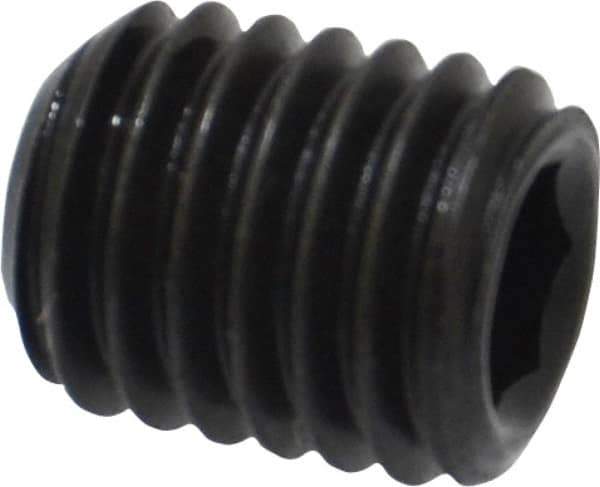 Value Collection - M10x1.50 Metric Coarse, 12mm OAL, Cup Point Set Screw - Grade 14.9 (45H) Alloy Steel, 5mm Key - Eagle Tool & Supply