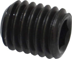 Value Collection - M10x1.50 Metric Coarse, 12mm OAL, Cup Point Set Screw - Grade 14.9 (45H) Alloy Steel, 5mm Key - Eagle Tool & Supply