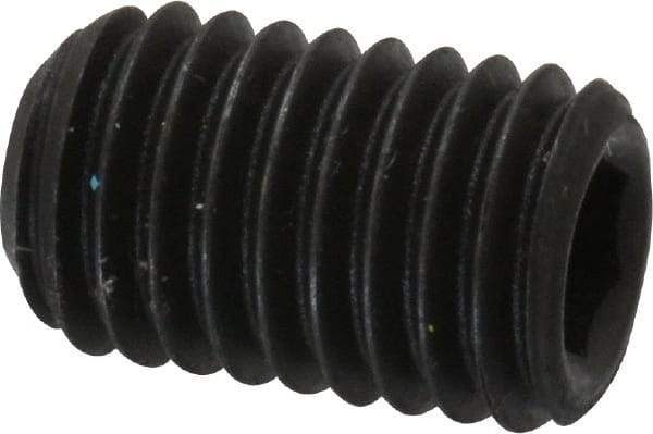 Value Collection - M10x1.50 Metric Coarse, 16mm OAL, Cup Point Set Screw - Grade 14.9 (45H) Alloy Steel, 5mm Key - Eagle Tool & Supply