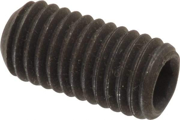Value Collection - M10x1.50 Metric Coarse, 20mm OAL, Cup Point Set Screw - Grade 14.9 (45H) Alloy Steel, 5mm Key - Eagle Tool & Supply