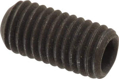 Value Collection - M10x1.50 Metric Coarse, 20mm OAL, Cup Point Set Screw - Grade 14.9 (45H) Alloy Steel, 5mm Key - Eagle Tool & Supply