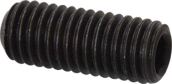 Value Collection - M10x1.50 Metric Coarse, 25mm OAL, Cup Point Set Screw - Grade 14.9 (45H) Alloy Steel, 5mm Key - Eagle Tool & Supply