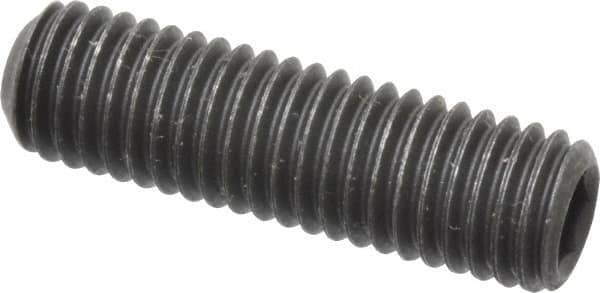 Value Collection - M10x1.50 Metric Coarse, 35mm OAL, Cup Point Set Screw - Grade 14.9 (45H) Alloy Steel, 5mm Key - Eagle Tool & Supply
