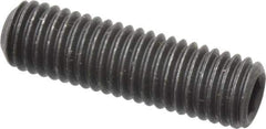 Value Collection - M10x1.50 Metric Coarse, 35mm OAL, Cup Point Set Screw - Grade 14.9 (45H) Alloy Steel, 5mm Key - Eagle Tool & Supply