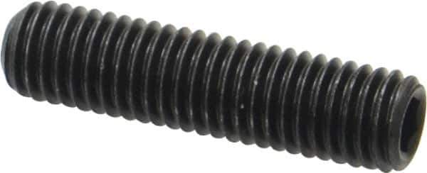 Value Collection - M10x1.50 Metric Coarse, 40mm OAL, Cup Point Set Screw - Grade 14.9 (45H) Alloy Steel, 5mm Key - Eagle Tool & Supply