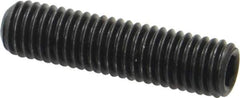 Value Collection - M10x1.50 Metric Coarse, 40mm OAL, Cup Point Set Screw - Grade 14.9 (45H) Alloy Steel, 5mm Key - Eagle Tool & Supply