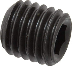 Value Collection - M12x1.75 Metric Coarse, 12mm OAL, Cup Point Set Screw - Grade 14.9 (45H) Alloy Steel, 6mm Key - Eagle Tool & Supply