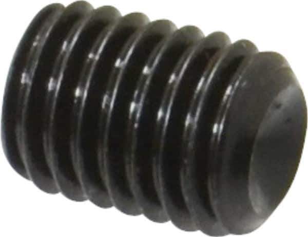 Value Collection - M12x1.75 Metric Coarse, 16mm OAL, Cup Point Set Screw - Grade 14.9 (45H) Alloy Steel, 6mm Key - Eagle Tool & Supply