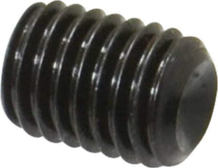 Value Collection - M12x1.75 Metric Coarse, 16mm OAL, Cup Point Set Screw - Grade 14.9 (45H) Alloy Steel, 6mm Key - Eagle Tool & Supply