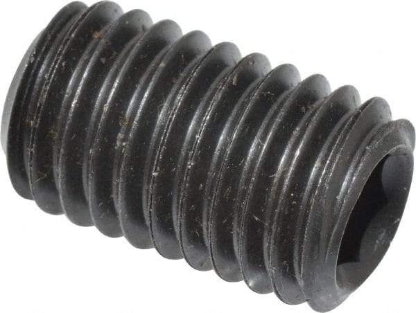 Value Collection - M12x1.75 Metric Coarse, 20mm OAL, Cup Point Set Screw - Grade 14.9 (45H) Alloy Steel, 6mm Key - Eagle Tool & Supply