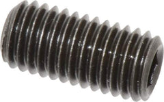 Value Collection - M12x1.75 Metric Coarse, 25mm OAL, Cup Point Set Screw - Grade 14.9 (45H) Alloy Steel, 6mm Key - Eagle Tool & Supply