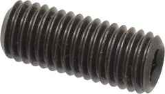 Value Collection - M12x1.75 Metric Coarse, 30mm OAL, Cup Point Set Screw - Grade 14.9 (45H) Alloy Steel, 6mm Key - Eagle Tool & Supply