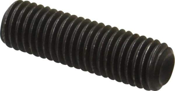 Value Collection - M12x1.75 Metric Coarse, 40mm OAL, Cup Point Set Screw - Grade 14.9 (45H) Alloy Steel, 6mm Key - Eagle Tool & Supply