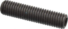 Value Collection - M12x1.75 Metric Coarse, 50mm OAL, Cup Point Set Screw - Grade 14.9 (45H) Alloy Steel, 6mm Key - Eagle Tool & Supply