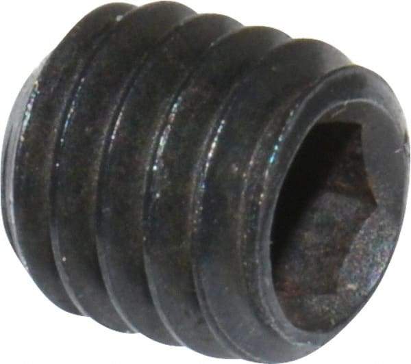 Value Collection - M3x0.50, 3mm OAL, Flat Point Set Screw - Grade 14.9 (45H) Alloy Steel, 1.5mm Key - Eagle Tool & Supply