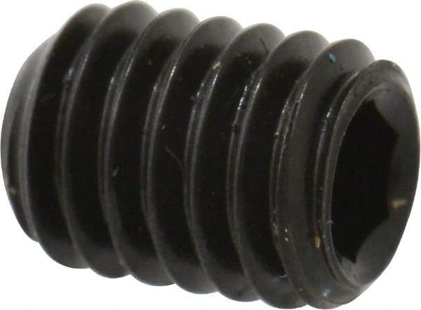 Value Collection - M3x0.50, 4mm OAL, Flat Point Set Screw - Grade 14.9 (45H) Alloy Steel, 1.5mm Key - Eagle Tool & Supply