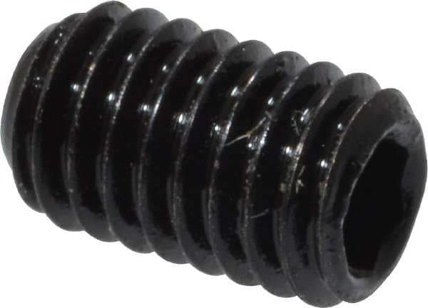 Value Collection - M3x0.50, 5mm OAL, Flat Point Set Screw - Grade 14.9 (45H) Alloy Steel, 1.5mm Key - Eagle Tool & Supply