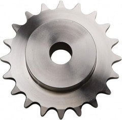 U.S. Tsubaki - 14 Teeth, 3/8" Chain Pitch, Chain Size 35, Plain Bore Sprocket - 1/2" Bore Diam, 1.685" Pitch Diam, 1.87" Outside Diam - Eagle Tool & Supply