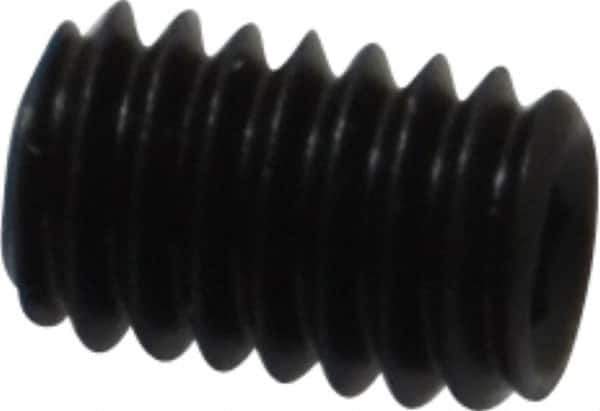 Value Collection - M4x0.70, 6mm OAL, Flat Point Set Screw - Grade 14.9 (45H) Alloy Steel, 2mm Key - Eagle Tool & Supply