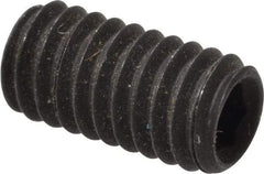 Value Collection - M4x0.70, 8mm OAL, Flat Point Set Screw - Grade 14.9 (45H) Alloy Steel, 2mm Key - Eagle Tool & Supply