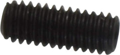 Value Collection - M4x0.70, 10mm OAL, Flat Point Set Screw - Grade 14.9 (45H) Alloy Steel, 2mm Key - Eagle Tool & Supply