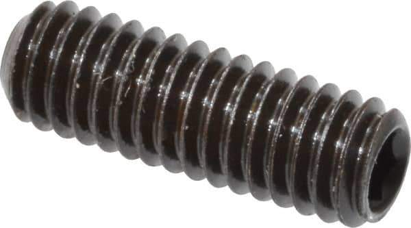 Value Collection - M4x0.70, 12mm OAL, Flat Point Set Screw - Grade 14.9 (45H) Alloy Steel, 2mm Key - Eagle Tool & Supply