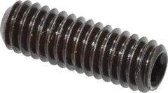 Value Collection - M4x0.70, 12mm OAL, Flat Point Set Screw - Grade 14.9 (45H) Alloy Steel, 2mm Key - Eagle Tool & Supply