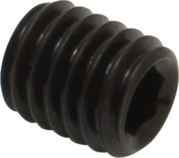 Value Collection - M5x0.80, 6mm OAL, Flat Point Set Screw - Grade 14.9 (45H) Alloy Steel, 2.5mm Key - Eagle Tool & Supply