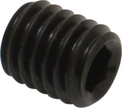 Value Collection - M5x0.80, 6mm OAL, Flat Point Set Screw - Grade 14.9 (45H) Alloy Steel, 2.5mm Key - Eagle Tool & Supply