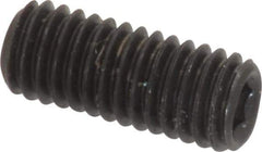 Value Collection - M5x0.80, 12mm OAL, Flat Point Set Screw - Grade 14.9 (45H) Alloy Steel, 2.5mm Key - Eagle Tool & Supply
