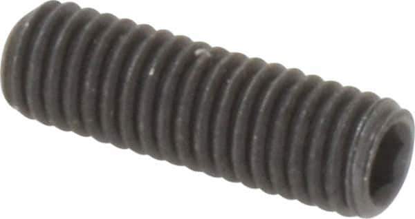 Value Collection - M5x0.80, 16mm OAL, Flat Point Set Screw - Grade 14.9 (45H) Alloy Steel, 2.5mm Key - Eagle Tool & Supply